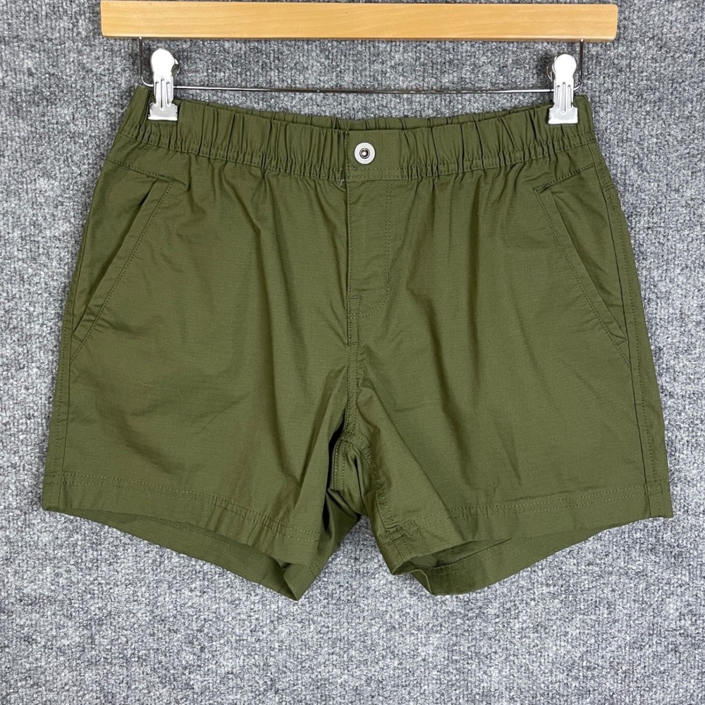 Prana Halle Shorts Womens 6 Green Excellent Hiking Outdoor Elastic Waist